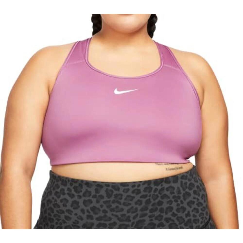 Nike Dri-FIT Swoosh Women's Medium-Support Padded Sports Bra Plus Size 2X